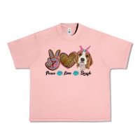 Salmon peace love beagle Urban Heavy Tee - RanaPortraitStore