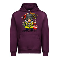Mauve Wine truck driver life gnome Urban Hoodie - BarkalooDesign