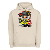 Pigment French Oak truck driver life gnome Urban Hoodie - BarkalooDesign