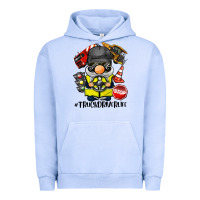Pigment Grape Ice truck driver life gnome Urban Hoodie - BarkalooDesign