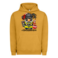 Pigment Peanut Butter truck driver life gnome Urban Hoodie - BarkalooDesign