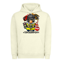 Pigment Pistachio truck driver life gnome Urban Hoodie - BarkalooDesign