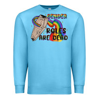Ocean Blue gender roles are dead Premium Sweatshirt - MaliasSmallBusiness