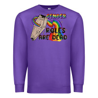 Purple gender roles are dead Premium Sweatshirt - MaliasSmallBusiness
