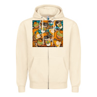 Sandshell autumun distressed tumbler Zipper Hoodie - BundleAndBundleShop
