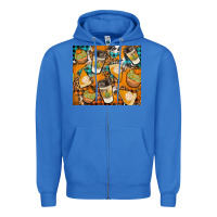 True Royal autumun distressed tumbler Zipper Hoodie - BundleAndBundleShop