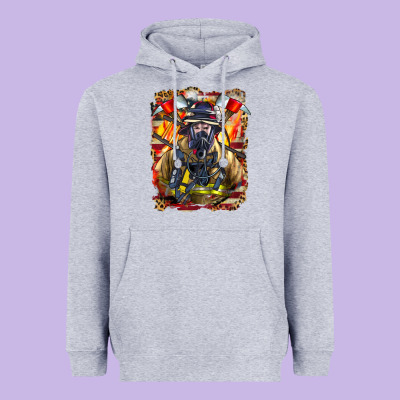 Firefighter Axe And Ladder Heavyweight Hoodie Designed By Lillyallendesigns