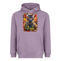 Lavender firefighter axe and ladder Heavyweight Hoodie - LillyAllenDesigns