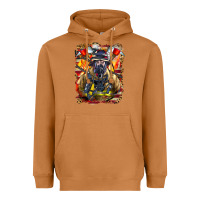 Meerkat firefighter axe and ladder Heavyweight Hoodie - LillyAllenDesigns