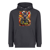 Smoke firefighter axe and ladder Heavyweight Hoodie - LillyAllenDesigns