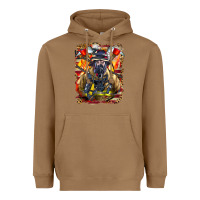 Toasted Coconut firefighter axe and ladder Heavyweight Hoodie - LillyAllenDesigns
