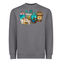 Storm jesus coffee cups Heavyweight Sweatshirt - texasbilliewilder