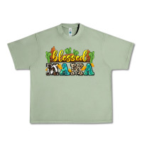 Oil Green blessed mama Urban Heavy Tee - Zillion Design Studio