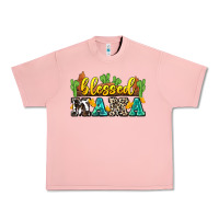 Salmon blessed mama Urban Heavy Tee - Zillion Design Studio