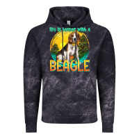 Cloud Black life is better with a beagle Vintage Hoodie - texasbilliewilder