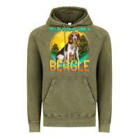 Vintage Olive life is better with a beagle Vintage Hoodie - texasbilliewilder