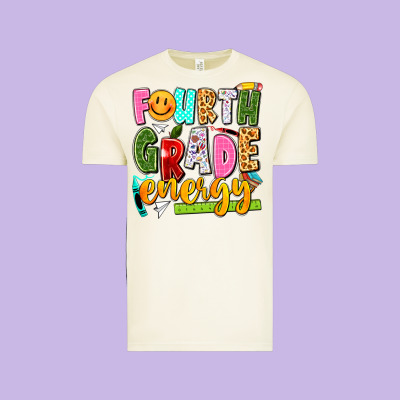 Fourth Grade Energy Vintage Tee Designed By Texasbilliewilder