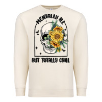 Sandshell mentally ill but totally chill Premium Sweatshirt - MaliasSmallBusiness