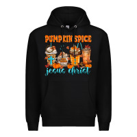 Black pumpkin spice jesus christ Premium Hoodie - MaliasSmallBusiness