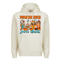 Oatmeal Heather pumpkin spice jesus christ Premium Hoodie - MaliasSmallBusiness