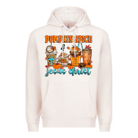 Pale Pink pumpkin spice jesus christ Premium Hoodie - MaliasSmallBusiness