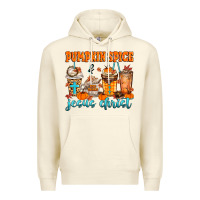 Sandshell pumpkin spice jesus christ Premium Hoodie - MaliasSmallBusiness