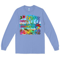 Colony Blue enjoy every moment of summer Long Sleeve Tee - HRA Design Shop