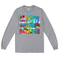 Heather Grey enjoy every moment of summer Long Sleeve Tee - HRA Design Shop