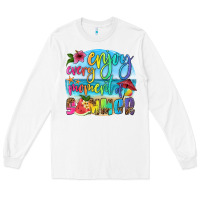 White enjoy every moment of summer Long Sleeve Tee - HRA Design Shop