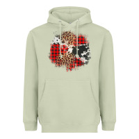 Matcha leopard cowhide Christmas plaid patches Heavyweight Hoodie - Jasminsmagicworld
