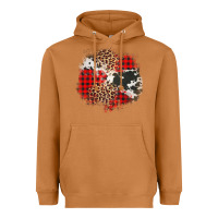 Meerkat leopard cowhide Christmas plaid patches Heavyweight Hoodie - Jasminsmagicworld