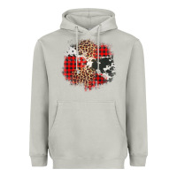 Moon Dust leopard cowhide Christmas plaid patches Heavyweight Hoodie - Jasminsmagicworld