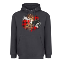 Smoke leopard cowhide Christmas plaid patches Heavyweight Hoodie - Jasminsmagicworld
