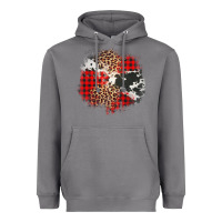 Storm leopard cowhide Christmas plaid patches Heavyweight Hoodie - Jasminsmagicworld