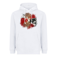 White leopard cowhide Christmas plaid patches Heavyweight Hoodie - Jasminsmagicworld