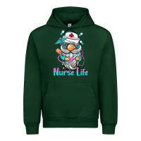 Forest Green nurse life  gnome Urban Hoodie - BarkalooDesign