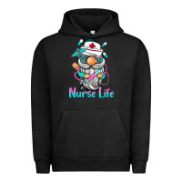 Pigment Black nurse life  gnome Urban Hoodie - BarkalooDesign