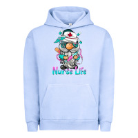 Pigment Grape Ice nurse life  gnome Urban Hoodie - BarkalooDesign