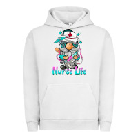Pigment Lunar Rock nurse life  gnome Urban Hoodie - BarkalooDesign