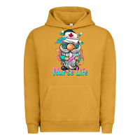 Pigment Peanut Butter nurse life  gnome Urban Hoodie - BarkalooDesign