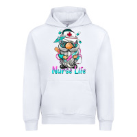 White nurse life  gnome Urban Hoodie - BarkalooDesign
