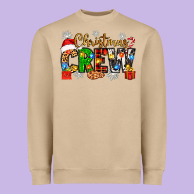 Christmas Crew Heavyweight Sweatshirt Designed By Zillion Design Studio