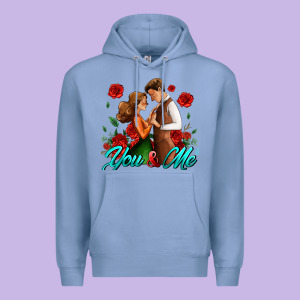You And Me Premium Hoodie Designed By Adodesignshop