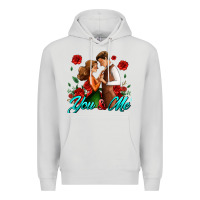 Dove Grey you and me Premium Hoodie - AdoDesignShop