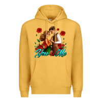 Mustard you and me Premium Hoodie - AdoDesignShop