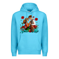 Ocean Blue you and me Premium Hoodie - AdoDesignShop