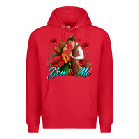 Red you and me Premium Hoodie - AdoDesignShop