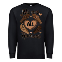 Black we are all humans Premium Sweatshirt - MaliasSmallBusiness