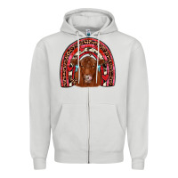 Dove Grey valentines red angus rainbow Zipper Hoodie - JahusDesignShop