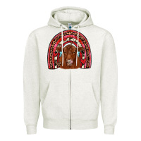 Oatmeal Heather valentines red angus rainbow Zipper Hoodie - JahusDesignShop